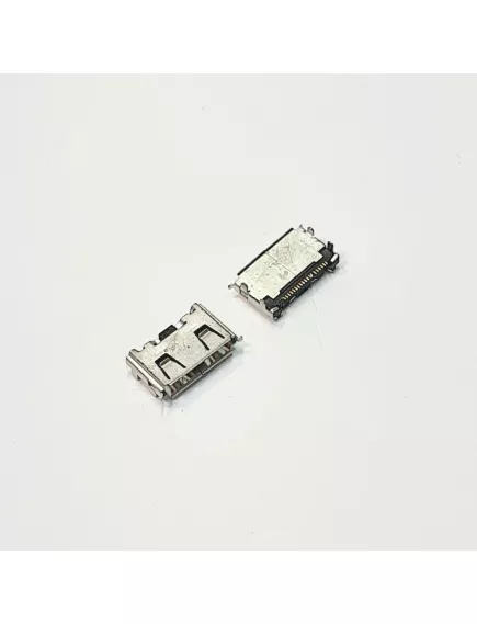 Разъем - гнездо microUSB-B (20pin) на плату поверхностный монтаж (7х11мм) (4 установочных лепестка DIP)  SAMSUNG C3050 / J700 / M8800 / S3310 / S5230 - 20pin - Радиомир Саратов