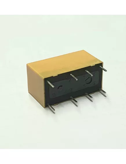 Реле э/м DC12V 2A 8pin, пайка (PCB), Контакты: 2 перекл.группы (2С) (30VDC/2A; 125VAC/1A) 20x10x11,5мм (QIANJI JRC-19F-12VDC) -  2A/12VDC (ток /раб.напряж. реле) - Радиомир Саратов