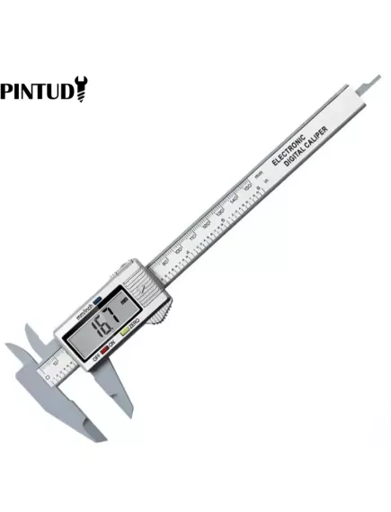 Штангенциркуль цифровой 0-150 YBK-60 Разрешение 0,1мм ; пластик; ЖК-дисплей размер: 40 х 15 мм  electronic black - Измерительный инструмент - Радиомир Саратов