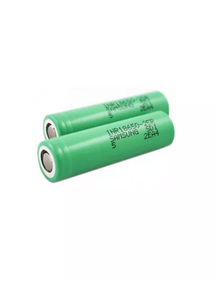 АККУМУЛЯТОР  18650  3,7V  2500mAh (20A)  Li-ION  INR18650-25R (18х65мм; без  платы защиты)  SAMSUNG  Высокотоковый; Вес: 45 гр - Высокотоковые, без защиты АКБ 18650 - Радиомир Саратов