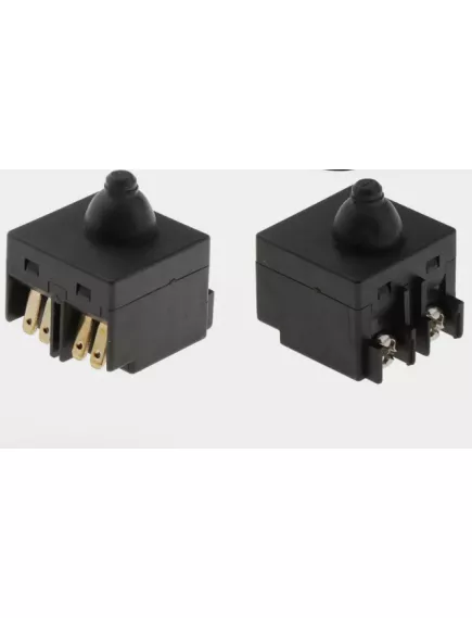 Кнопка для болгарки, 6pin, OFF-(ON), AC 220/250V 8.0A, 25x24x10мм, нормально разомкнут (Sc-Р2(S125) УШМ115/125, S125) - Кнопки для болгарки - Радиомир Саратов