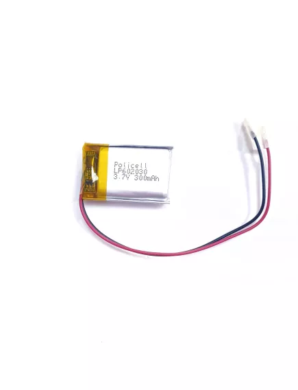 АККУМУЛЯТОР LP 602030-PCM (30х20х6,0мм) 3,7v 300mAh Li-Pol (с платой защиты- PCM), (элемент) провода под пайку - С платой защиты - Радиомир Саратов