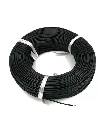 Кабель силовой силиконовый 16 AWG (1,3мм2) (ЧЕРНЫЙ); ЦЕНА за 1м; Медь луженая; Температурный диапазон = -60С до +200С; Непрерывный ток = 13A; Количество жил: 252шт,х 0.08мм - Силовой силиконовый кабель, мягкий, термостойкий - Радиомир Саратов