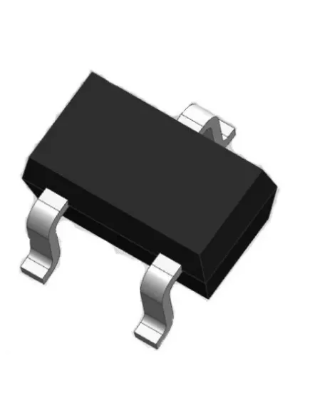 Биполярный SMD BC847C (марк. 1GW) (BC846=80V/BC848=30V) (КТ3130) (пара BC856/BC857/BC858) SOT23-3 - Транзисторы  имп. биполярные N-P-N SMD - Радиомир Саратов