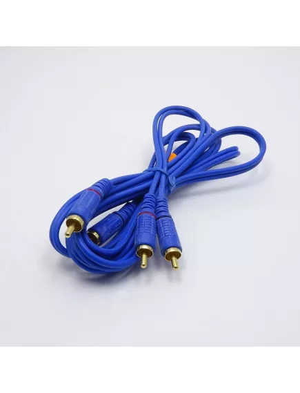 КАБЕЛЬ 2RCA-2RCA  1.2-1,5M Черный (d=3.5x6.0mm); разъемы: пластик; контакты:Никель -  1.5M - Радиомир Саратов