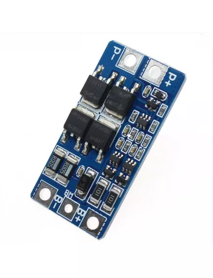 Плата PCB (защиты) для 2-х Li-Ion АКБ, до 20А, рабочий ток 10А, с балансировкой, , для контроля заряда/ разряда, рабочее напряжение: 8,4V-9V 47х24х3мм, HX-2S-JH20 V1.0; Li-Ion АКБ, - С балансировкой - Радиомир Саратов