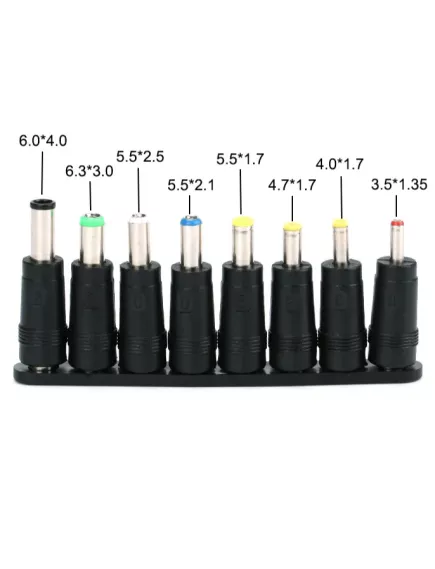 НАБОР ПЕРЕХОДНИКОВ ПИТАНИЯ 8 переход (6.0х4.0 / 6.3х3.0 / 5.5х2.5мм / 5.5х2.1мм / 5.5х1.7мм / 4.7х1.7мм / 4.0х1.7мм /3.5х1.35мм) - Наборы переходников питания - Радиомир Саратов