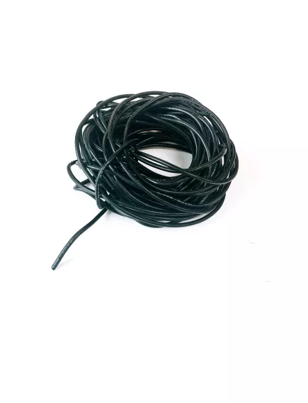 Кабель силовой силиконовый 18 AWG (0,75мм2) (ЧЕРНЫЙ); ЦЕНА за 1м; Медь луженая; Температурный диапазон = -60С до +200С; Непрерывный ток = 8A; Количество жил: 150шт.х 0.08мм - Силовой силиконовый кабель, мягкий, термостойкий - Радиомир Саратов