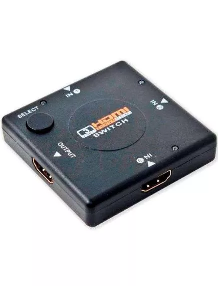 КОММУТАТОР HDMI ver.1.4b 1080P 3 входа( HDMI )/ 1 вых.( HDMI ) (SWITCH) Разреш:(1080p; 1440p-для графики; 1920х1200-для комп); глуб.цв:12bit/канал; 2,5Гбит/кан; кнопка ручн. перекл; Вых.-HDTV - Коммутаторы HDMI (смесители сигнала) - Радиомир Саратов