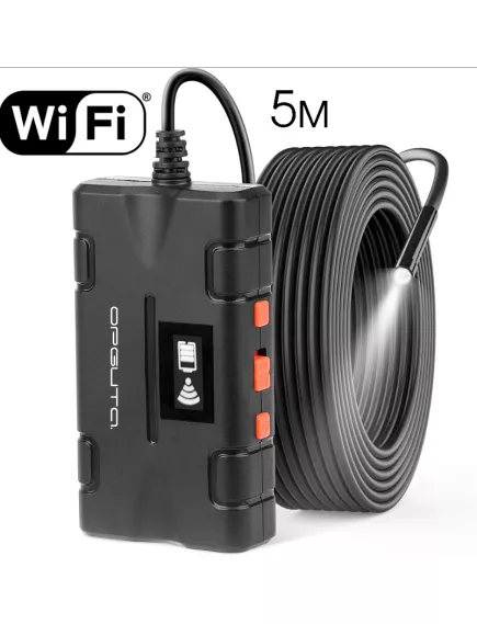 ВИДЕОЭНДОСКОП Гибкая камера, Орбита OT-SME15  "Wi-Fi" (d=8мм) IP67; мягкий кабель- 5м 1.0Mpix; HD 1280*720 - Видеоэндоскопы "Wi-Fi" - Радиомир Саратов