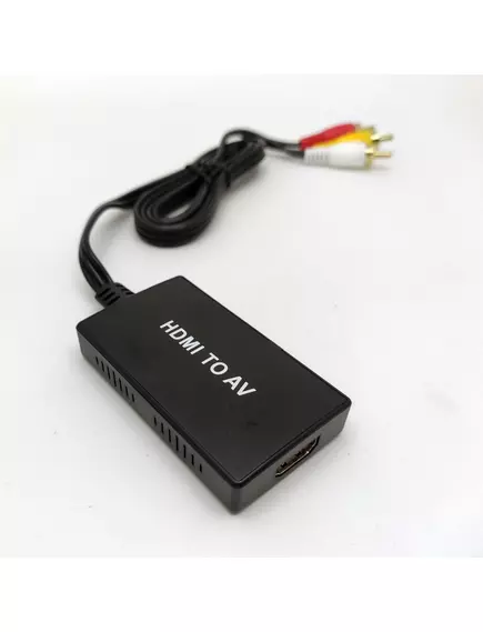 КОНВЕРТЕР HDMI в AV  (HDMI2AV) (In: HDMI (гн); Out: AV (3RCA) штек. 1RCA -CVBS (композит.видео) +2 RCA L/R (звук)) перекл. разреш. NTSC / PAL; кабель USB-AM / miniUSB (0,5м) в комплекте; цвет:черный - HDMI в AV конверторы - Радиомир Саратов