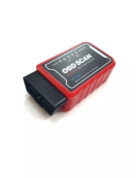 АДАПТЕР ELM-327 Wi-Fi  OBD II v1.5, iOS/Android,Chip PIC18F25K80 ( Красный )( 85х47х25мм ) - OBD II адаптеры - Радиомир Саратов
