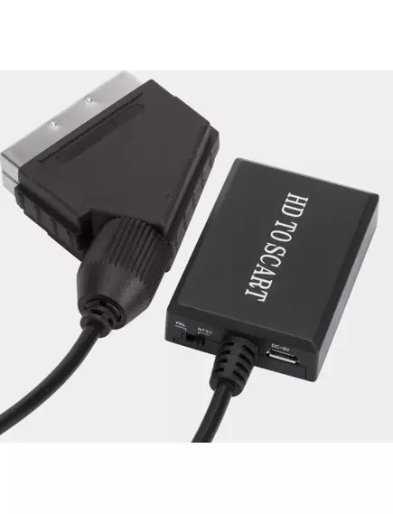 КОНВЕРТЕР HDMI-гнездо в SCART-штекер 1080P HDMI-совместимый для SCART Видео Аудио (питание 5V-microUSB)  "LccKaa" - HDMI в SCART конверторы - Радиомир Саратов