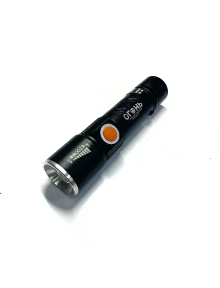 Фонарь св/диодный "ОГОНЬ YY-616 USB-T6", 1*LED T6; заряд от USB - встроенный USB штекер; металлический корпус; 3 реж свечения:100% / 70% / стробоскоп; ZOOM; клипса для крепления; - Ручные св/д фонари - Радиомир Саратов