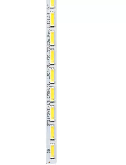 Светодиодная планка для подсветки ЖК панелей (39LED) 27" (3V) SMS270A31_Rev0.3 (350 мм, 39 светодиодов) - Планки без светорассеивателей - Радиомир Саратов