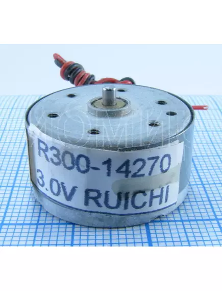 MOTOR DVD/CD 3.0V (R300-14270) (длина вала = 3 mm) на проводах - Установочные изделия - Радиомир Саратов