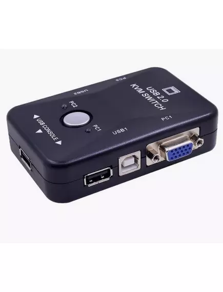КОММУТАТОР SVGA + USB (2-х портовый сетевой переключатель) "KVM-21UA" 2Входа (SVGA) - 1Выход (SVGA) / 2Входа (USB) - 1Выход (USB)+ 2 USB разъема типа B - Коммутаторы SVGA + USB  - Радиомир Саратов