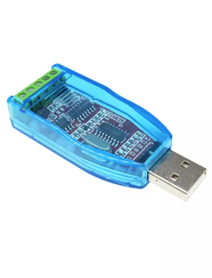 КОНВЕРТЕР USB/RS485-CH340G в корпусе,  совместимый стандартный модуль платы разъема  USB to 485 CH340, Model: 003, клеммная колодка 5PIN - Преобразователи уровней, интерфейсов, конвертеры - Радиомир Саратов