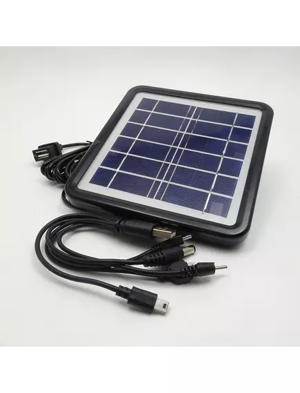СОЛНЕЧНАЯ батарея (панель) 6V 1.8W 0.3A (145х135мм); кабель гнездо USB- F;Переходник USB (mini-USB,micro-USB+3 разъема); Для зарядки смартфонов;ZQ-715 - Устройства на солнечных батареях, элементы солнечных батарей - Радиомир Саратов