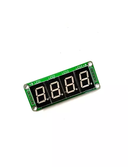 Дисплей цифровой Тип:4-х символьный/7-сегментный) на регистре сдвига 74HC595 пит: 3,3-5V  Статическая индикация, Высота символа 0,6". - Семисегментные LED - Радиомир Саратов
