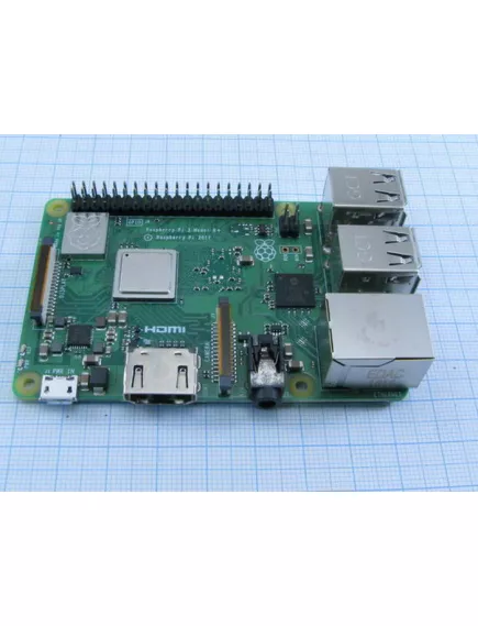 МИКРОКОМПЬЮТЕР Raspberry Pi 3  (Model B+ ) ( совм.с ARDUINO ) 64-бит,4ядер.ARM Cortex-A7,1.4 ГГц, м/к Broadcom BCM2836; 40порт.GPIO; ОЗУ-1Gb, LPDDR2 ; HDMI/вых:3,5мм (4pin) /USB 2.0х4/microSD/DSI/CSI-2; Wi-Fi (2,4_5Ghz) / Bt4.2/Eth с Poe крм*10069 - 7. Raspberry - Радиомир Саратов