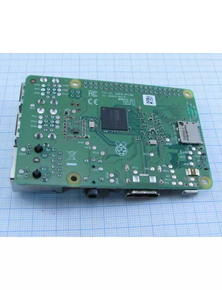 МИКРОКОМПЬЮТЕР Raspberry Pi 3  (Model B+ ) ( совм.с ARDUINO ) 64-бит,4ядер.ARM Cortex-A7,1.4 ГГц, м/к Broadcom BCM2836; 40порт.GPIO; ОЗУ-1Gb, LPDDR2 ; HDMI/вых:3,5мм (4pin) /USB 2.0х4/microSD/DSI/CSI-2; Wi-Fi (2,4_5Ghz) / Bt4.2/Eth с Poe крм*10069 - 7. Raspberry - Радиомир Саратов