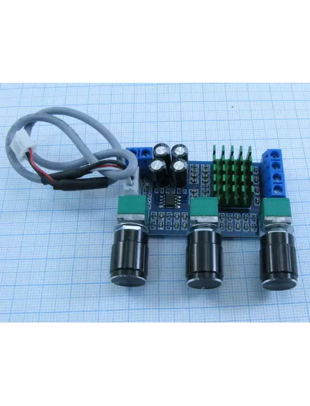 Модуль: Аудио Усилитель цифр, стерео 2-канальн. ( 80W+80W )  ( на м/сх TPA3116D2 ) регулир.высок/низк.частот. Uпит=12-24V; КПД>90%; защита от перенапряж/низк.напряж, перегрева, КЗ. для проектов ARDUINO - Аналоговые усилители звука (модули) - Радиомир Саратов
