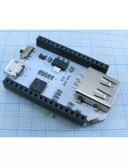 ПЛАТФОРМА Onion Mini Dock - мини станция Omega2 для разработки устройств  встроенный стабилизатор на 3,3V, USB порт, преобразователь USB to UART. Подключ. USB устройств напрямую к Omega2 - Товары без категории - Радиомир Саратов
