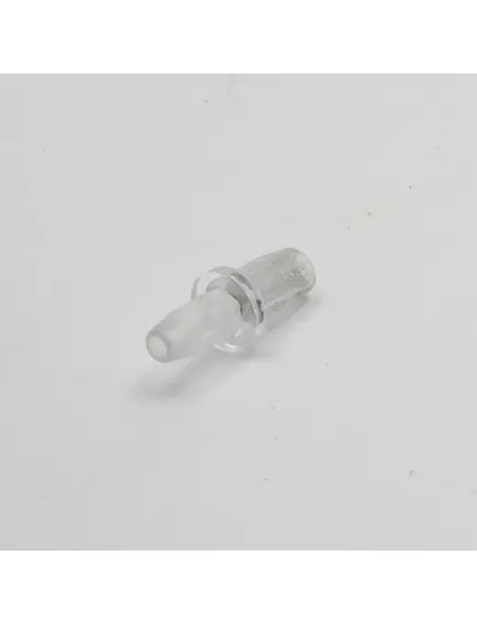 Коннектор - переходник миниатюрный пластиковый прямой на трубку с конусами 2/4 мм на 2,5/5 мм; длина = 18мм - Помпы воздушные, водяные, клапаны - Радиомир Саратов
