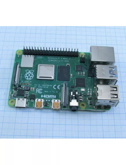 МИКРОКОМПЬЮТЕР  Raspberry Pi 4 RPi4B (Model B) ОЗУ:2 Гбайт LPDDR4-2400 (совм.с ARDUINO) Питание: 5.1 V, 3А, подключаемое через USB Type-C коннектор или разъём GPIO 64-бит,4ядер ARM Cortex A72 с тактовой частотой до 1,5 ГГц, чип Broadcom BCM2711; 40порт.вв - 7. Raspberry - Радиомир Саратов