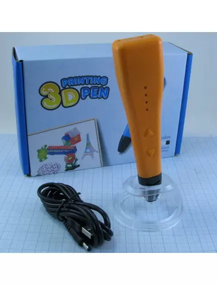 3D Ручка   Орбита RP-500A ( диаметр сопла: 0,7мм ) DC5V / 2A  (без БП) ; регулируемая скорость и температура, автоотключение;  Материал для печати  ABS и PLA ( d=1,75мм )+ кабель USB-M + подставка   ур1*05220 - 3D принтеры - Радиомир Саратов