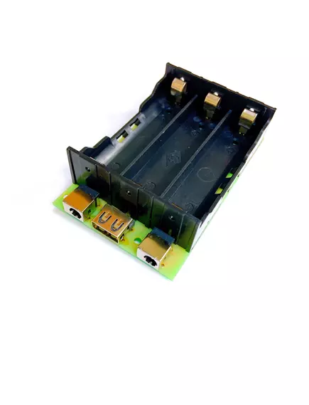 МОДУЛЬ автономного питания QBAT PB3S-1865 (5/12V) c контроллером Li-on АКБ 3S с выходным током до 10А, индикатором остаточного заряда и понижающим DC-DC преобразователем на 3,3/5/9V 5А (опционально); аккумуляторы в комплект не входят. - Модули автономного питания на АКБ - Радиомир Саратов