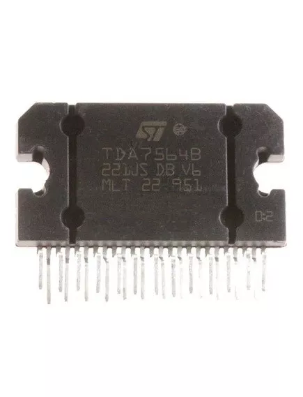 Микросхема TDA7564B (Вертикальный монтаж) (HZIP25/FLEXIWATT25) - Микросхемы Усилители Мощности (УНЧ) - Радиомир Саратов