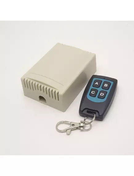 МОДУЛЬ ДУ устройствами 4 канала 433МГц (приемник+передатчик) Брелок; Для радиоупр.моделей; ДУ освещ;откр.дверей (гаражн.ворот) и др. Uпит.приемн=12V; Iпотр=3A; дальн.=50м/ Uпит.пульт=12v, корпус белого цв. RF Long Range Wireless Remote Control Switch 4 Ch - 433,92Мгц модули ДУ - Радиомир Саратов