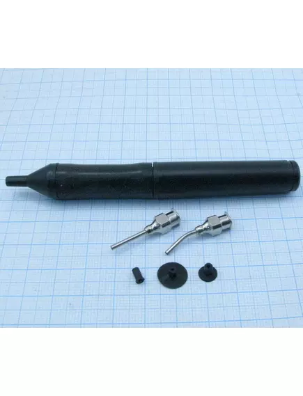Вакуумная ручка Антистатическая HANDI-VAC ( 2 насадки, 3 присоски ) ( Механический вакуумный пинцет ) Для бережной автономной установки SMD компонентов на печатную плату ( -3061- ) - Для ремонта мобильной электроники - Радиомир Саратов