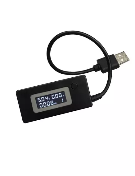 USB ТЕСТЕР напряжения и тока+подсчет емкости заряж. аккум.,(Вход: USB-AM на кабеле 160мм, выход:USB-AF) OLED/KCX-017 U=3 -9V: A=0 -3,5A:(0-99999 мАч)/LED диспл. функция памяти при отключ пит/кнопка сброса знач. - 13.USB измерители напряжения, тока, ёмкости - Радиомир Саратов