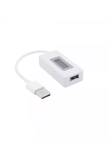 USB ТЕСТЕР напряжения и тока+подсчет емкости заряж. аккум.,(Вход: USB-AM на кабеле 150мм, выход:USB-AF) KCX-017; порты: USB, microUSB;   U=3-15V / 50mA-3 500mAh; (0-19999 mAh)/LED диспл. функция памяти при отключ пит/кнопка сброса знач. Цвет белый; - 13.USB измерители напряжения, тока, ёмкости - Радиомир Саратов
