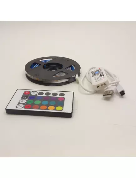 Подсветка с WI-FI контроллером: св/диодная лента (SMD5050/30) IP20  Цвет RGB  ( L=1м;  300 Lm; 4.5W); Питание контроллера:  USB 5-24В/1000mA; предназначен для подсветки: мебели, лестничных и прикроватных пространств, проходных помещений и т.д    Огонек OG - Интерьерное освещение - Радиомир Саратов
