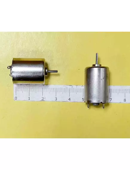 ДВИГАТЕЛЬ ЭЛЕКТРИЧЕСКИЙ DC12V 27x24mm   261 (27 х 24мм цилиндрич.вал 2мм длина 6,3мм) жест. выводы - Электродвигатели 12V - Радиомир Саратов