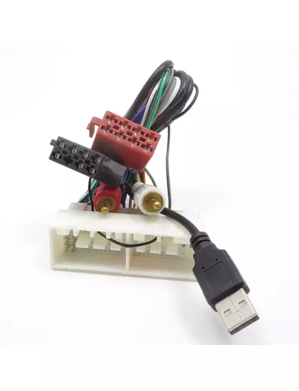 Авторазъем переходник Kia 2017/ Intro HY-04 /Hyundai Solaris 2016+(AUX+USB) гнездо  со штырями (<8+9>pin и <3+4>pin) Radio на EVRO+2RCA штекера+USB  Переходник ISO (питание + акустика) - Автопереходники - Радиомир Саратов