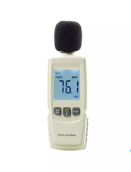Измеритель уровня звука GM1352   Диапазон измер: 30-130dB (±1.5dB); Частота 31.5Hz-8.5kHz; Электретный конденсатор. микрофон; LCD диспл. с подсвет; Ветрозащита; функции:(MAX/MIN; HOLD); пит:3xAAA 1.5V  в компл - Измерители уровни звука - Радиомир Саратов