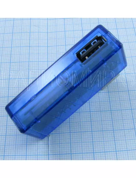 USB ТЕСТЕР напряжения и тока U=3,5 -7,0V (10mV): A=0 -3A (10mA) Предназначен для измерения напряжения на выходе USB и потребляемого тока USB устройств (Charger Doctor) угловой - 13.USB измерители напряжения, тока, ёмкости - Радиомир Саратов