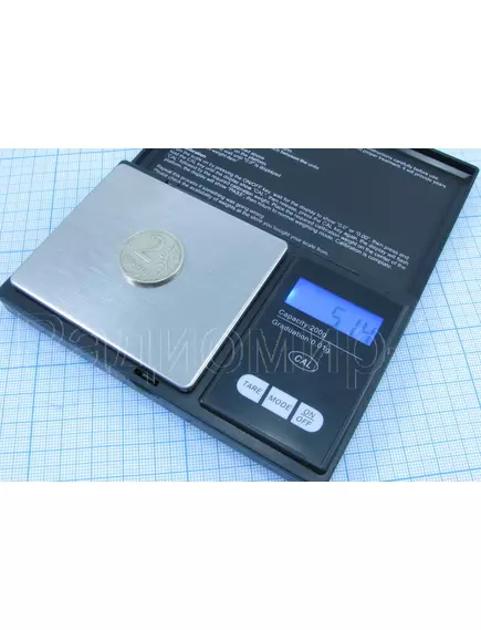 Весы цифровые 0 - 300гр х 0,01гр. CT-06; без подсветки; (бат R03/2 AAA в комплект не входят); Pocket Scale -  0-300гр - Радиомир Саратов