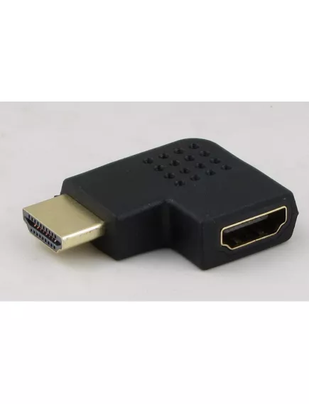 ПЕРЕХОДНИК HDMI ГНЕЗДО на HDMI ШТЕКЕР  УГЛОВОЙ тип1 F/M-R (HAP-016) (BA1125) - HDMI переходники - Радиомир Саратов