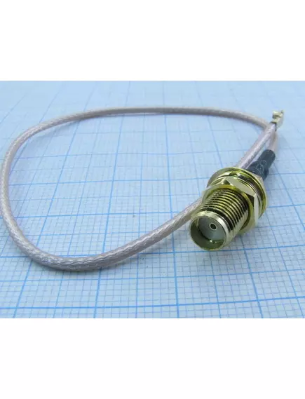 Антенный кабель-переходник IPXu (штекер) на SMA (гнездо без штыря) внешн. резьба (кабель 15см) ПИГТЕЙЛ - Пигтейлы, CRC9/TS9-разъемы, переходники (для GSM модемов) - Радиомир Саратов