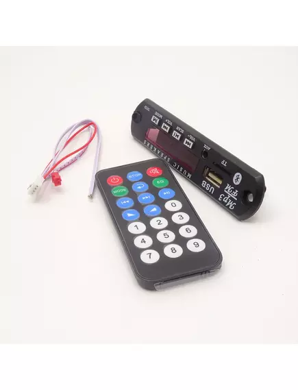 Модуль MP3 на мс/х AB5322 (мини плеер) Орбита OT-SPM12; пит:12V Дисплей 1.5" (45x10мм); Bluetooth; FM(87.5 -108.5MHz); разъемы:AUX-3.5мм/ USB / TF; пульт ДУ (21кн)+ шлейф 2шт в компл; габ:107x25x25мм - Модули FM, MP3 встраиваемые (без усилителя) - Радиомир Саратов