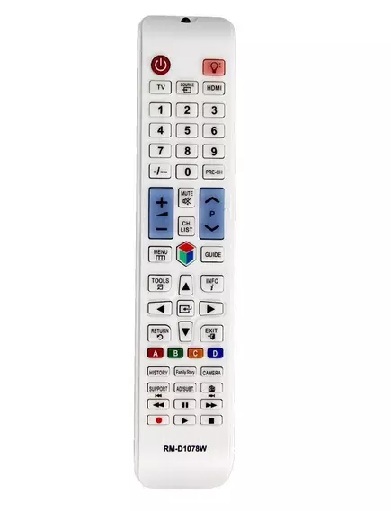 ПУЛЬТ ДУ для SAMSUNG TV LCD/ LED УНИВЕРСАЛЬНЫЙ (RM-D1078W) (AA59-00581A) корпус: белый HRM1048 - SAMSUNG - Радиомир Саратов