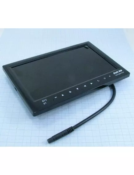 Монитор для автомобильных камер  7" (11309) "M-702" TFT-LCD цвет; PAL/NTSC; TV/RADIO/MP5; FullHD 1080p; Hi-Fi; два видеовхода; система Bluetooth; пульт ДУ; сенсор. кнопки; слоты:USB/SD; встроен. динамик; креплен. кронштейн; DC 12V без Б.П - Мониторы для Авто - Радиомир Саратов