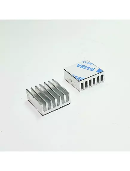 Радиатор алюминиевый с термолентой  FUT Arduino совместимый, Цвет стальной (14х14х6.0) - Радиатор алюминиевый с термолентой - Радиомир Саратов
