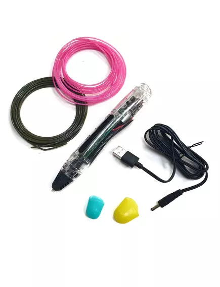 3D Ручка   SL-400 ( диаметр сопла: 0,7мм ) DC5V / 2A  (без БП) ; регулируемая скорость и температура(до 170*С), автоотключение; цвет в ассортименте;  Материал для печати  PLA ( d=1,75мм /2x3m)+ кабель USB-M  159x24x27мм - 3D принтеры - Радиомир Саратов